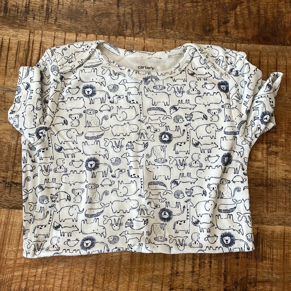 24m NWT bundle of short and one long sleeve onesies for baby boy - Picture 11 of 15